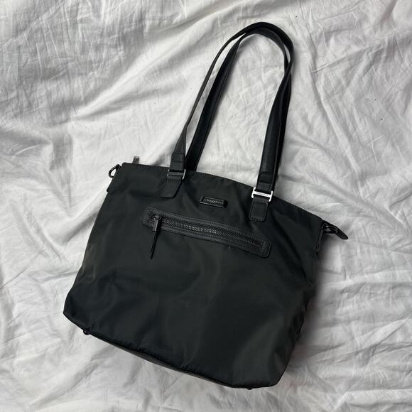 Baggallini grey nylon tote bag laptop bag - Picture 5 of 8